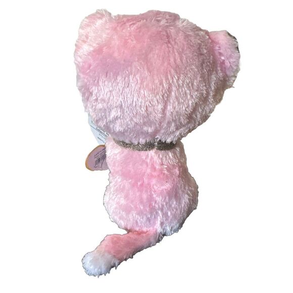 TY Beanie Boos - FIONA the Pink Cat (Glitter Eyes) (6 inch) - MWMTs Boo Toy - Picture 4 of 4
